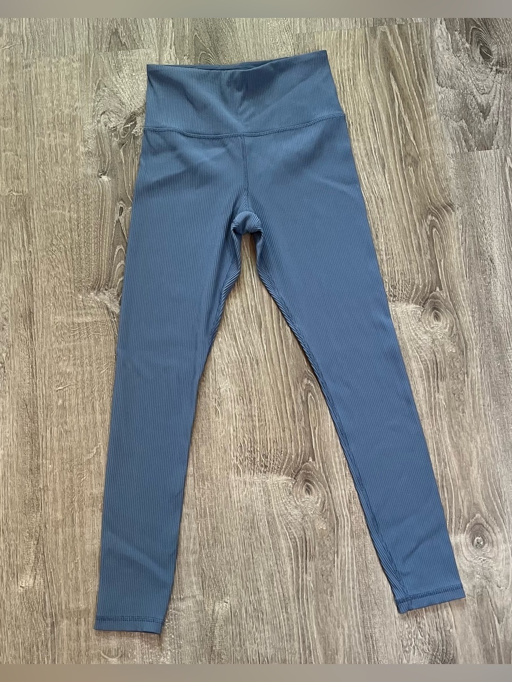 Athleta Size Small Blue Elation Rib Tight Leggings Athletic Athleisure Pants